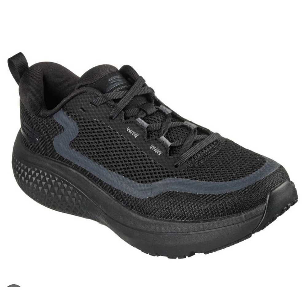 Skechers 246086 BBK Men's Black Run Supersonic Max Running Shoes Size 9.5